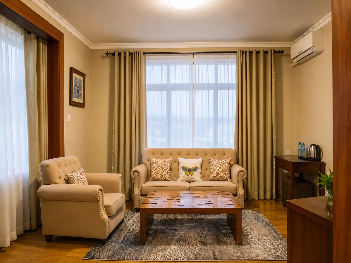 Suite Room interior at Silver Palm Hotel in Arusha
